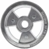 6" Tri-Star Wheel, 4" Wide ( Aluminum )