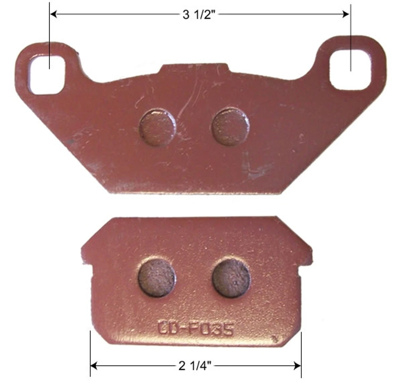 Brake Pads, Rear 250cc, 300cc, Manco 6150 Helix 1 Brake Pads, Rear 250cc, 300cc, Manco 6150 Helix
