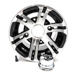 10" Rear Wheel Black/Aluminum