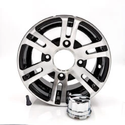 10" Front Wheel Black/Aluminum