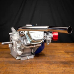 Header Pipe, Skinny Center Exit 196/212, Chrome -Ride Gear Shop GPS1001 Chrome 1099232 32669.1630675046